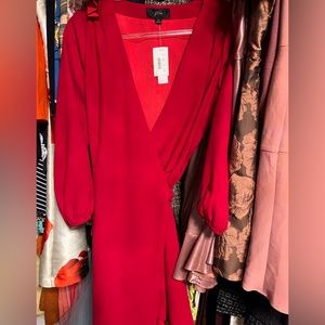 Brand new J. Crew wrap dress with balloon sleeves - size 8